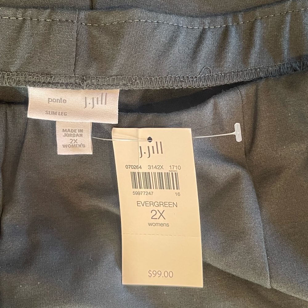 J. Jill Evergreen Slim Leg Pants - Picture 2 of 2